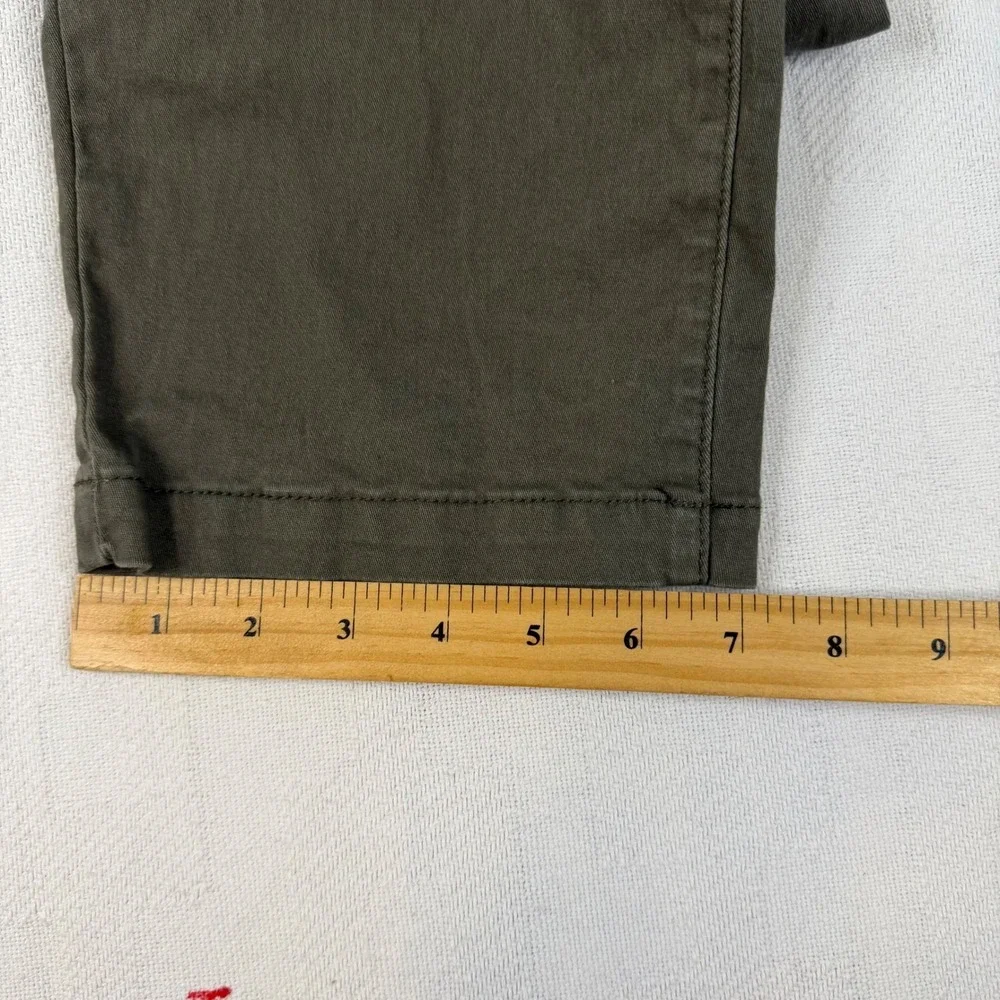 1822 Denim Womens Olive Green Utility Straight Leg Patch Pocket Pants Size 10